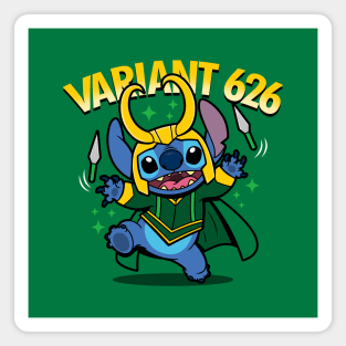 Cute Funny Adorable Alien Variant Superhero God Of Mischief Cartoon Mashup Parody Magnet